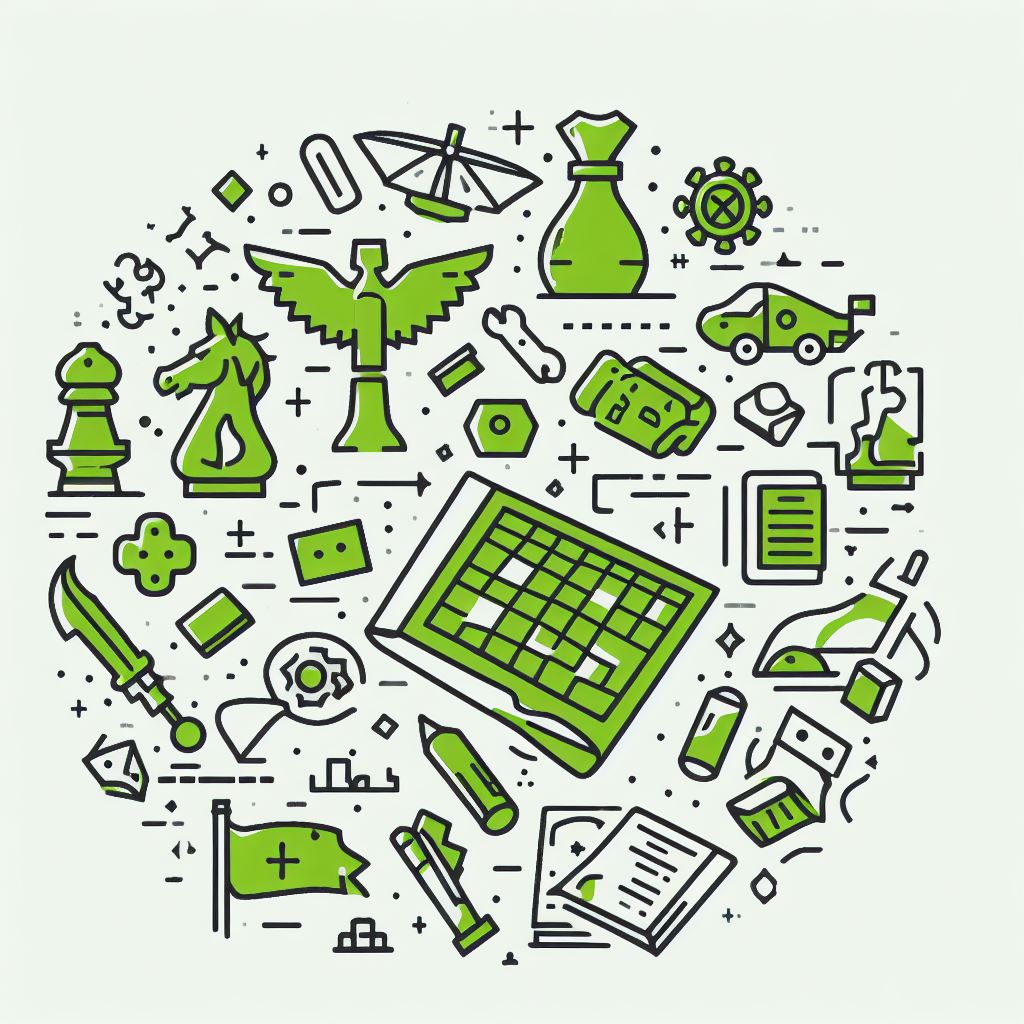 Illustration of board games